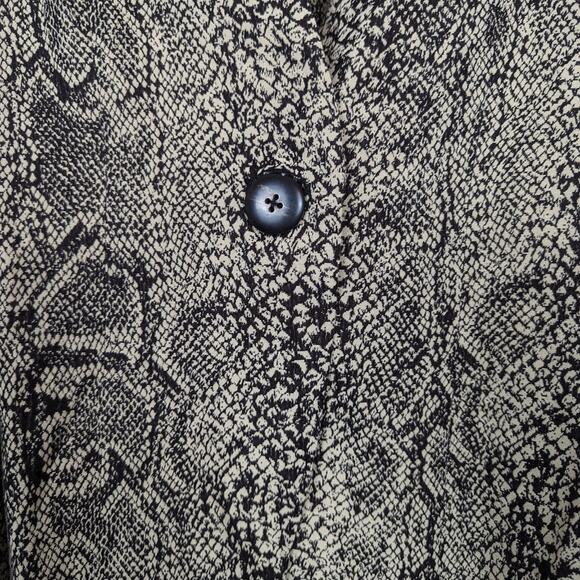 NWT By Malene Birger Isaida Snake Print Single Button Shirt Size 6 - Picture 6 of 10